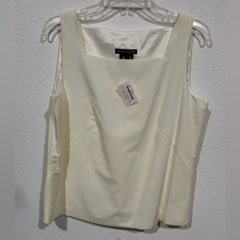Cream Peace Of Cloth Tank